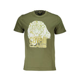 Cavalli Class Green Cotton T-Shirt -   -  Cavalli Class.